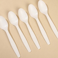 Kits de couverts jetables compostables en amidon de maïs en gros, fourchette, couteau, cuillère biodégradables pour restaurants écologiques