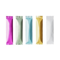 100 Sachets Mylar Colorés à Ouverture Supérieure en Feuille d'Aluminium pour Café Moulu, Fruits Séchés, Lait en Poudre, Liquides, Échantillons, Scellables à Chaud