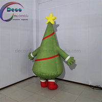 Costume de sapin de Noël gonflable géant pour fête de Noël, événement commercial, décoration, spectacle