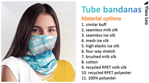 Bandana ajaib luar ruangan kualitas tinggi cetakan sublimasi kustom tabung Gaiter leher Hiking masker wajah kain berkualitas - Product Image 6