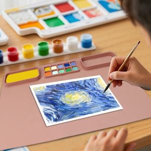 LA Customized <b>Silicone</b> Art Painting Station <b>Mat</b> Creative DIY Kids Doodle Art Painting Crafts Pad - Product Image 1