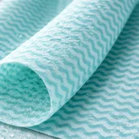 Chiffons de nettoyage bleus réutilisables et jetables pour la cuisine, les serviettes à vaisselle, les torchons pour la cuisine, la salle de bain, le nettoyage ménager