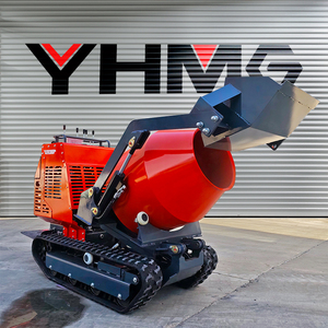 Kostenloser Versand Mini Betonmischer 300L Trommeln Kompakt lader mit Diesel-und Benzinmotor zu verkaufen - Product Image 1