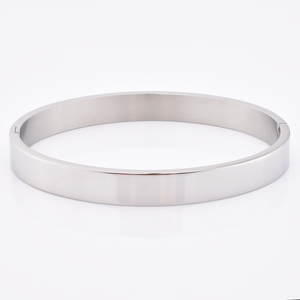 6mm 8mm Width Stainless Steel Cuff Blank <strong>Bangle</strong> Gold Rose Gold Black Silver <strong>Bangle</strong> <strong>Bracelet</strong> - Product Image 3
