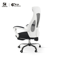 Chaises de bureau pivotantes pour visiteurs, chaise de bureau ergonomique avec repose-pieds