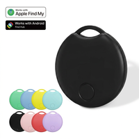 Traceur BLE certifié MFi compatible avec Apple Find My et Google Find Hub, localisateur de clés sans abonnement mensuel, double système, type AirTag