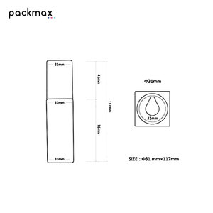 Flacon carré en verre de 40 ml pour fond de teint — adapté au fond de teint liquide, au sérum, aux huiles essentielles et au BB crème. Modèle très demandé. - Product Image 4