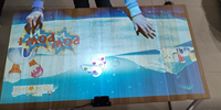 Jeux de projection interactifs de table les mieux notés, jeux de frappe de ballon récréatifs, jeux de ballon interactifs amusants, système interactif