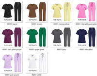 Blouse médicale vétérinaire à col en V, livraison rapide Toronto, blouse de laboratoire anti-plis pour dentiste, uniformes en rayonne 48001