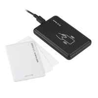 Lectores de tarjetas de control de acceso RFID reescribibles de largo alcance HF/UHF 13,56 MHz 860-960MHz Interfaz de comunicación USB de plástico ABS