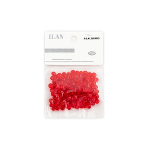 Perline Rotonde Trasparenti Rosse Ilan da 10mm, 15g per Creazione di Gioielli - Product Image 2