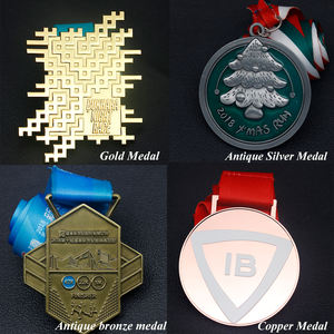 Medalla de Maratón Personalizada al por Mayor, de Esmalte Suave o Duro, con Cordón - Product Image 5