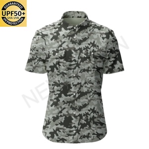 Chemise à manches courtes légère camouflage pour homme, personnalisable, séchage rapide, protection solaire UPF 50+, vêtements tactiques pour activités de plein air - Product Image 4