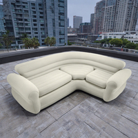 Canapé-lit gonflable pliable et compressible en PVC écologique moderne et personnalisé, imperméable, pour le camping, l'extérieur, le salon et la maison
