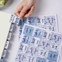 Fournitures de journalisation biblique en gros : Onglets d'indexation de la Bible laminés à motif floral, pour les Écritures Saintes et Anciennes, pour une navigation facilitée