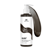 Shampooing Traitant Semi-Permanent GLOSS+ à Marque Blanche, Coloration Capillaire, Soin Profond, 6.8 fl oz, Sans Ammoniaque, Naturel et Herbal