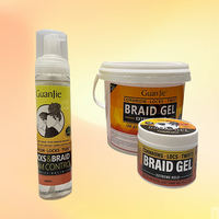 Gel Coiffant Professionnel pour Tresses Cornrow, Locks et Twists – Fixation Extra Forte pour Ondulations et Bordures – Produits Coiffants en Mousse pour Cheveux