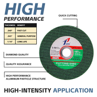 Disque de coupe haute performance en acier inoxydable, disque de coupe abrasif haute résistance, vente directe d'usine