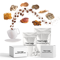 Café aux champignons Arabica ultime personnalisé avec marque privée