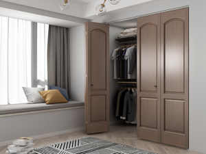 עיצוב מודרני סט חומרה דו-קפל הכולל אביזרים מלאים לדלת אקורדיון כפול - Product Image 2