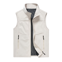 Gilet décontracté pour homme, personnalisé, imperméable, 100% polyester, multi-poches, respirant, pour la pêche et la chasse en hiver