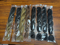 Extensions de cheveux synthétiques Yaki à trame unique, tresses au crochet Vixen Kinky Straight pour femmes noires