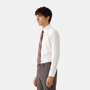 <span class=keywords><strong>Camicia</strong></span> da Uomo di Lusso Designer in Puro Cotone Lavato, Vestibilità Slim, Colletto con Linguetta da 8,5 CM, Classica da Business <span class=keywords><strong>per</strong></span> Gentiluomini - Product Image 2