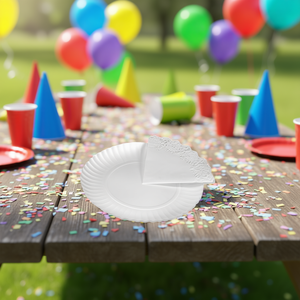 Disposable Paper Plate 30 Cm Eco Friendly Recyclable For Parties - Product Image 2