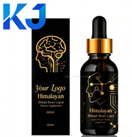 Résine de Shilajit Pur de l'Himalaya en Gouttes Liquides OEM |   Complément alimentaire quotidien à base d'acide fulvique naturel, améliore la mémoire, stimule le cerveau