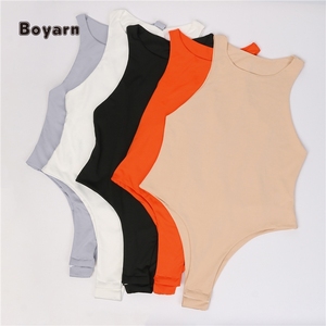 Combinaison moulante pour femme Boyarn, printemps, logo personnalisé, col carré, combinaison moulante, compression forte, contrôle du ventre, bouton uni - Product Image 3