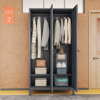 Casiers métalliques de qualité commerciale avec serrure électronique et serrure à clé - Ensemble de casiers de rangement pour salle de sport, vestiaire, compartiments pour colis et bagages