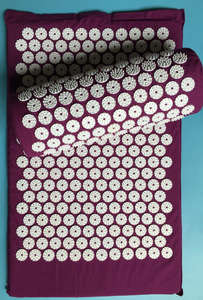 3pcs Yoga <span class=keywords><strong>Acupuncture</strong></span> Massage Oreiller Sac de rangement Coussin Pied Tapis Aiguille Soulager Dos Cou Sciatique Douleur Relax Muscles Spike Pads - Product Image 6