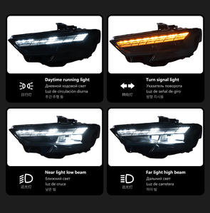 Faro a <span class=keywords><strong>LED</strong></span> Specifico per <span class=keywords><strong>Audi</strong></span> <span class=keywords><strong>A3</strong></span> 2017-2020 Gruppo Ottico con Luci Diurne a Matrice e Indicatore di Direzione Dinamico Modello 8V - Product Image 3