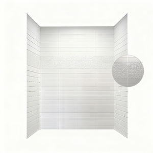 ألواح دش عصرية للحمام الفندقي ، قاعدة دش رخامية محيطية مقاومة للماء ومقاومة للعفن ، وجدران - Product Image 1