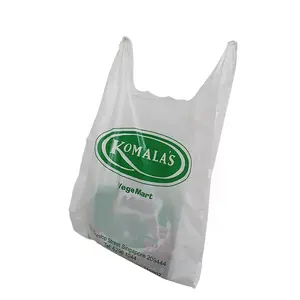 Custom Logo Plastic Supermarket Shopping Bags