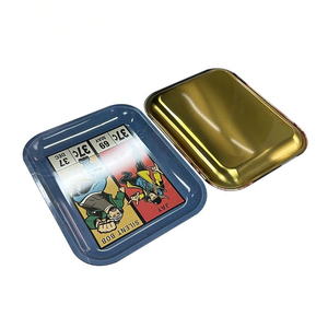 In Stock Blank Matt Black Wholesale <b>Tin</b> Trays Tinplate Metal Food Serving Tray Customization Rolling <b>Tin</b> Tray - Product Image 6
