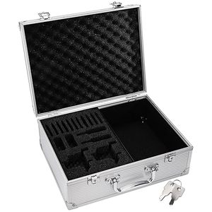 Caja de Kit de tatuaje, Maleta de almacenamiento de tatuajes de aleación de aluminio, estuche de transporte de viaje resistente para equipos y suministros de tatuaje, herramientas de maquillaje - Product Image 2