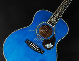 40 pollici in legno massello chitarra acustica, di colore <span class=keywords><strong>blu</strong></span> quilted maple deluxe <span class=keywords><strong>chitarre</strong></span> - Product Image 5
