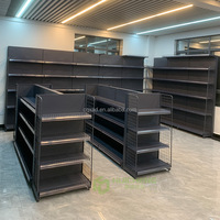 Stahl-Schwerlastregal, doppelseitig, verstellbar, pulverbeschichtet, für Supermärkte, Einzelhandel und Kosmetikpräsentation