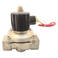 Vanne solénoïde à commande directe à 2 voies normalement fermée 2W Mini DC12V/24V AC110V/220V en acier inoxydable DN25-DN50