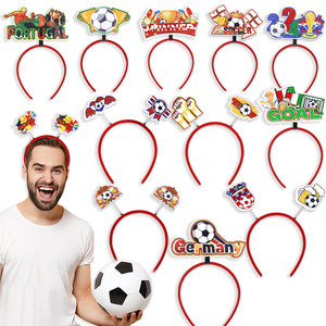<span class=keywords><strong>Headband</strong></span> kualitas tinggi penggemar cangkir Sepak Bola Eropa Jerman 2024 baru klub tema sepak bola pesta populer cheerleader karnaval - Product Image 1