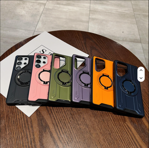 <span class=keywords><strong>Coque</strong></span> de téléphone magnétique de luxe pour <span class=keywords><strong>Samsung</strong></span> S25 S24 S23 support antichoc housse de téléphone pour Galaxy A14 A15 A35 A55 S25 Edge - Product Image 2