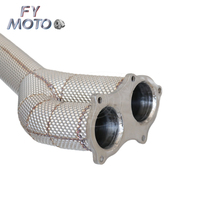 Pour Porsche 718 GT4 GTS SS304 20-22 avec bouclier thermique Downpipe