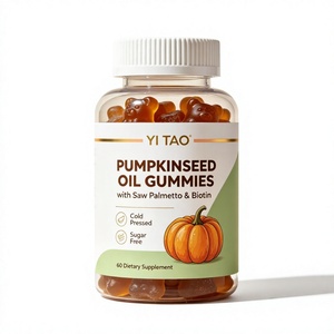 Private Label/OEMODM Pumpkin Seed Oil <b>Gummies</b> with Saw Palmetto <b>Biotin</b> Prostate Support Dietary Supplement Low MOQ 50piece - Product Image 1