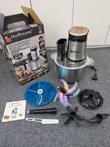 Hoffmans Nouveau Design Africa 220v Moteur en <span class=keywords><strong>Cuivre</strong></span> Pur 3L 6-en-1 Gadget de Cuisine 1800W Prise EU Hachoir à Viande Électrique en Acier Inoxydable - Product Image 3