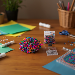 Ilan Art Perler <b>Bead</b> 5x5mm 500Pc Assorted Colors Craft <b>Beads</b> - Product Image 2