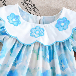 Body de Manga Corta con Estampado de Flores de Dibujos Animados para Bebés Recién Nacidas de 3 a 12 Meses, Tejido, Suministrado por ODM - Product Image 2