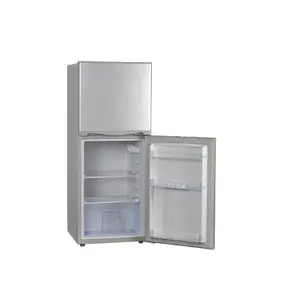 태양 에너지 12V 압축기 냉장고 2 도어 소형 냉장고