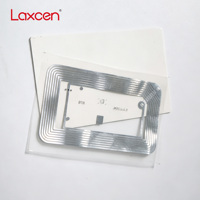 Laxcen H76D Mini-étiquette programmable 45*76mm ISO14443A RFID NFC FM11RF08 Code QR Carte de visite Étanche Transparente Inlay Sec