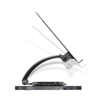 Supports en V en alliage d'aluminium robuste, réglables, rotatifs, ergonomiques, pour ordinateur portable, avec port de charge USB, pliables, pour tablettes